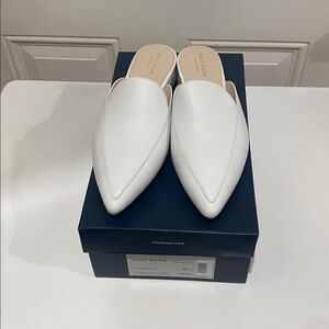 New in Box Cole Haan Piper mules white leather
